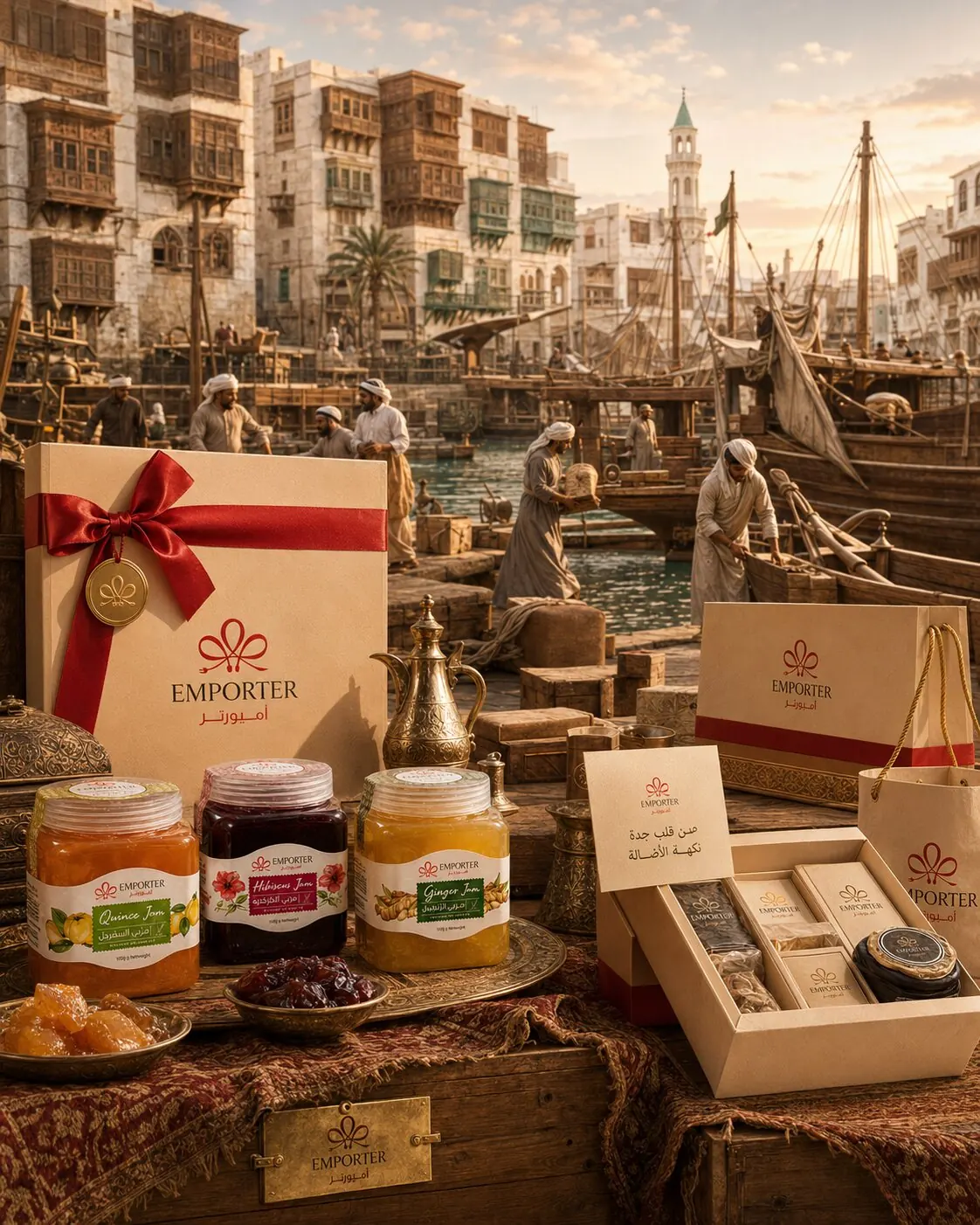 Emporter gifts in an Old Jeddah setting